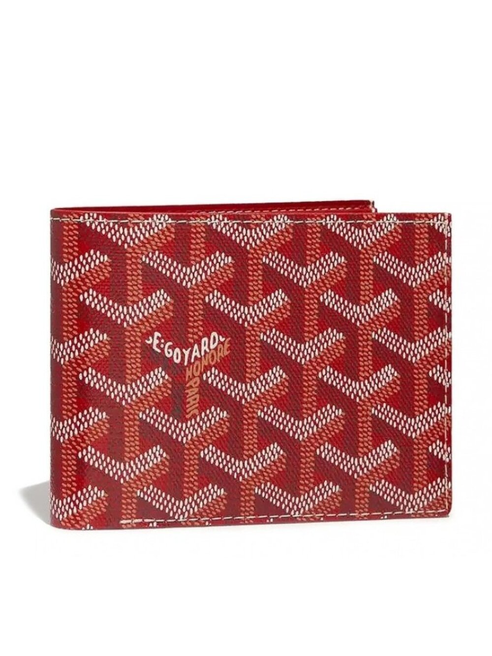 Goyard Men's Victoire Wallet in Goyardine Monogram Red (READ DESCRIPTION!)